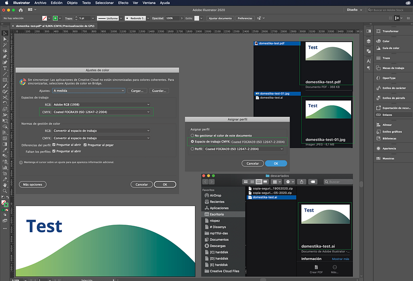Colores - Uso de degradados en Adobe Illustrator y exportación para impresión 1