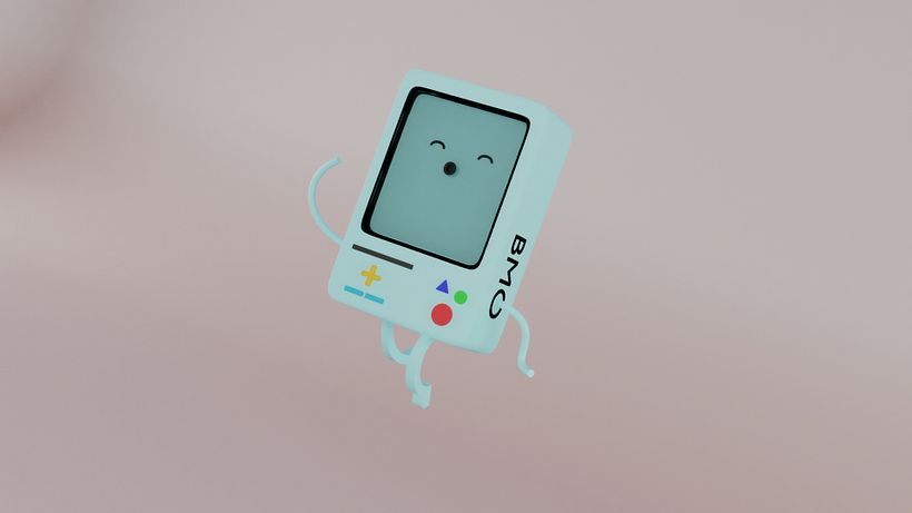 Beemo 3D - Flat Design (using Blender 2.8) 0