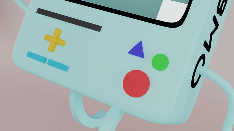 Beemo 3D - Flat Design (using Blender 2.8) 1