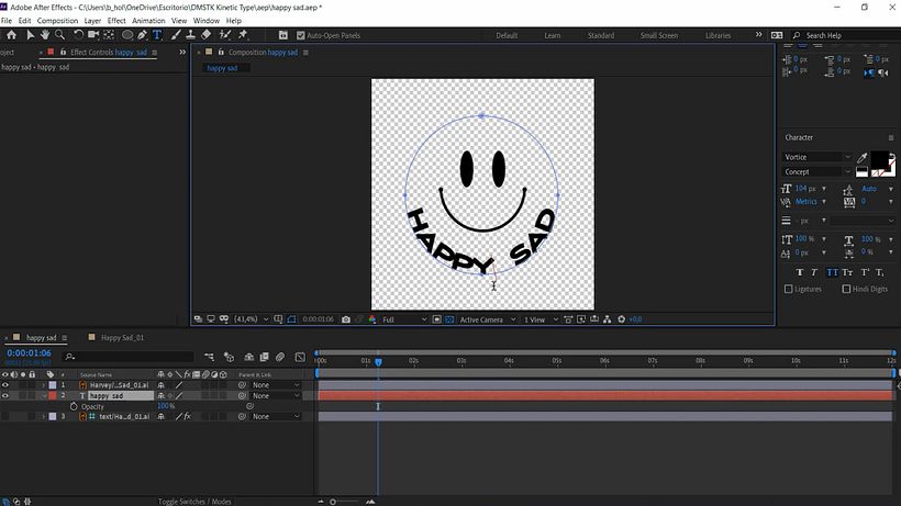 Tutorial After Effects: animación básica con path o trazado vectorial 13
