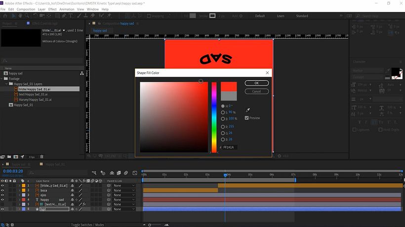 Tutorial After Effects: animación básica con path o trazado vectorial 19