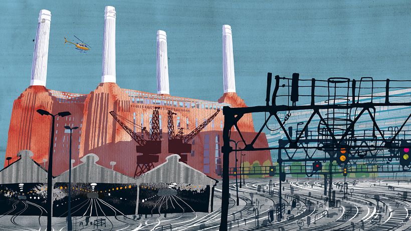 Battersea Power Station, from my illustrated book " I am London", Moleskine