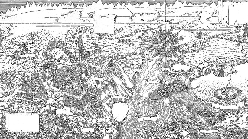 Amazonas fantastic map - personal work