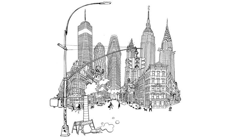 New York sketch, from my illustrated book " I am New York", Moleskine