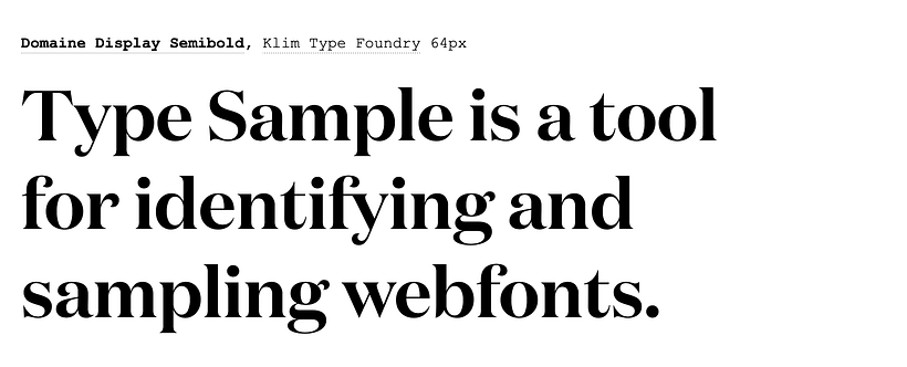 Type Sample