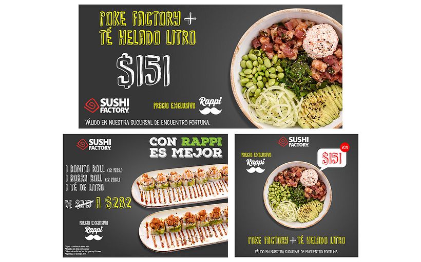 Sushi Factory - Web, Emailing, Instagram
