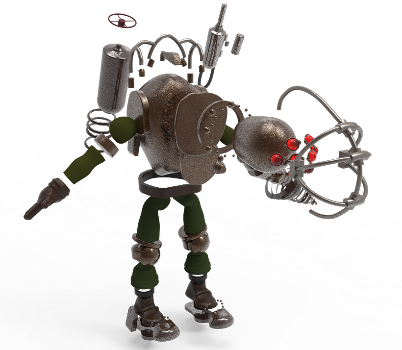 Modelado de personaje: Big Daddy 3