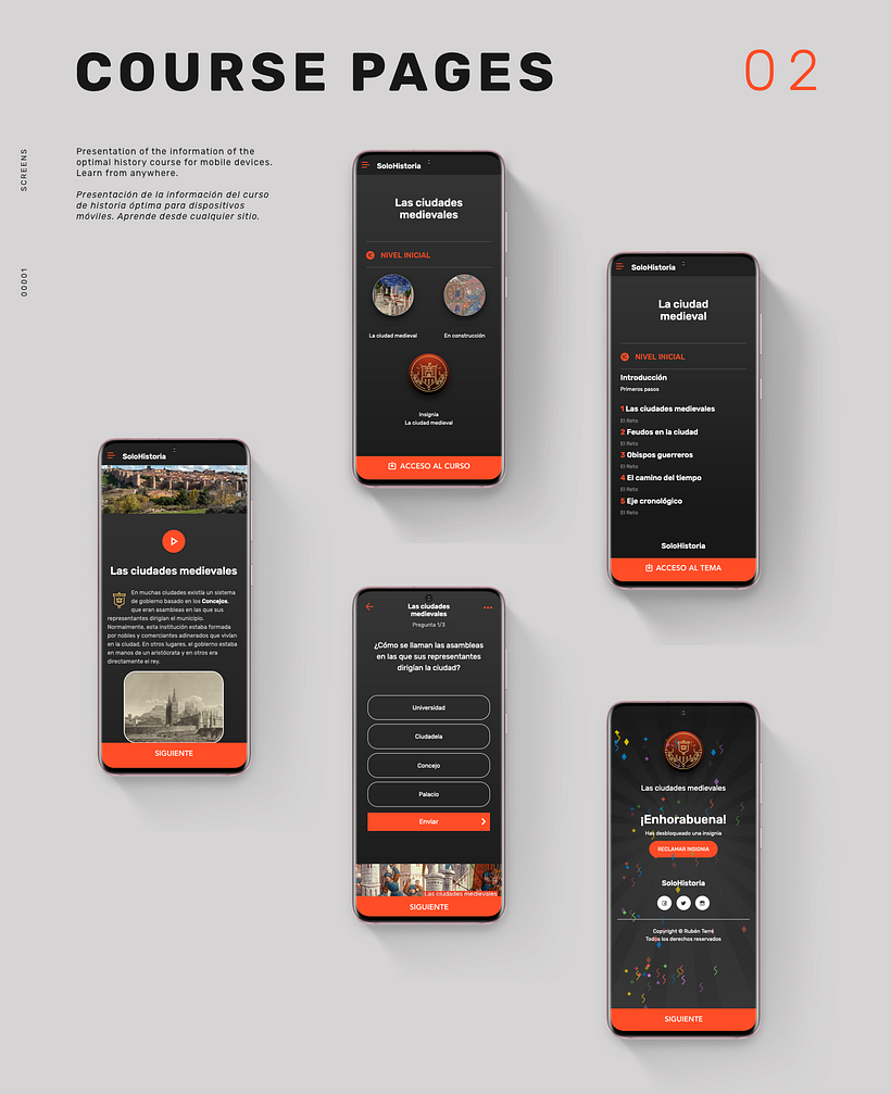 He diseñado una aplicación con Sketch para aprender historia llamada SoloHistoria 1
