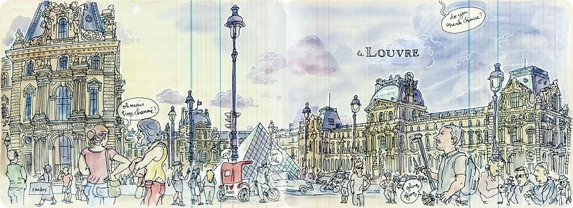 extract from the travel book "Paris", Le Louvre.