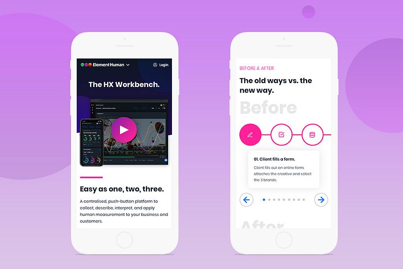 Element Human Website – Products 3
