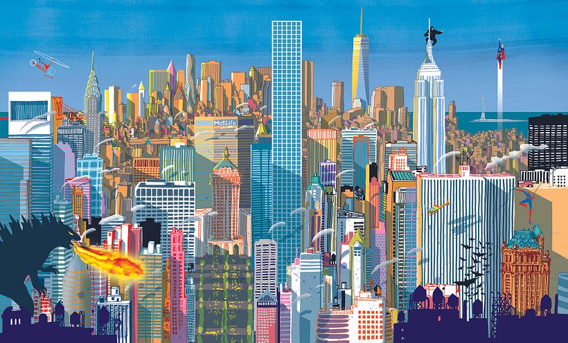 Super Heroes, from my illustrated book " I am New York", Moleskine