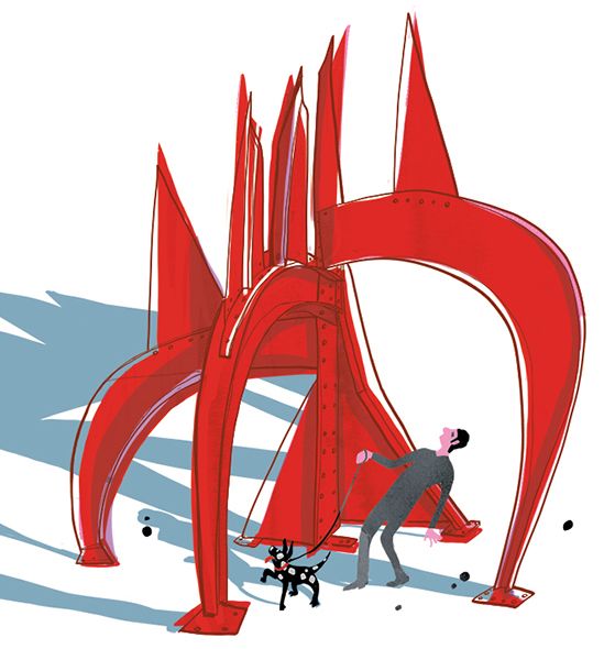 Calder street sculpture, from my illustrated book " I am New York", Moleskine