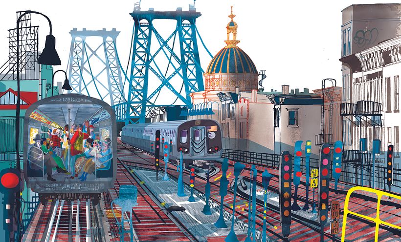 Williamsburg, from my illustrated book " I am New York", Moleskine