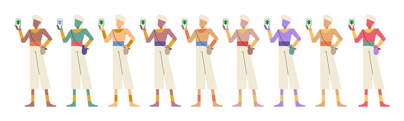 Tarefa 3.1 | Testes de cores para o personagem