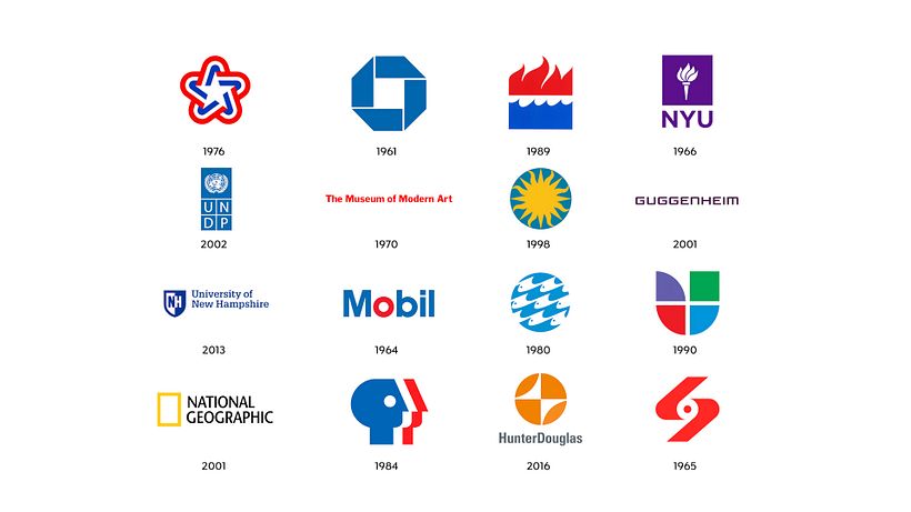 Some logos designed by Chermayeff&Geismar&Haviv