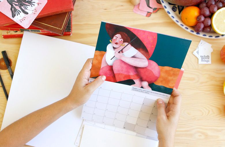 Illustrations for an illustrated calendar of micro-stories 2