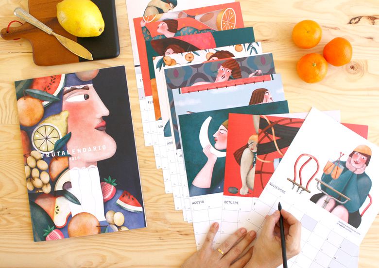Illustrations for an illustrated calendar of micro-stories 3