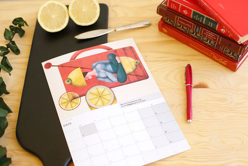 Illustrations for an illustrated calendar of micro-stories 7