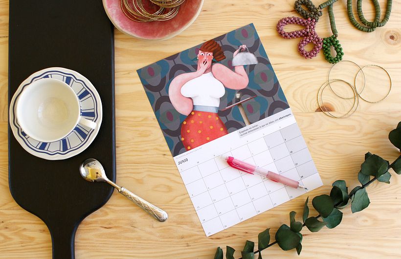 Illustrations for an illustrated calendar of micro-stories 6