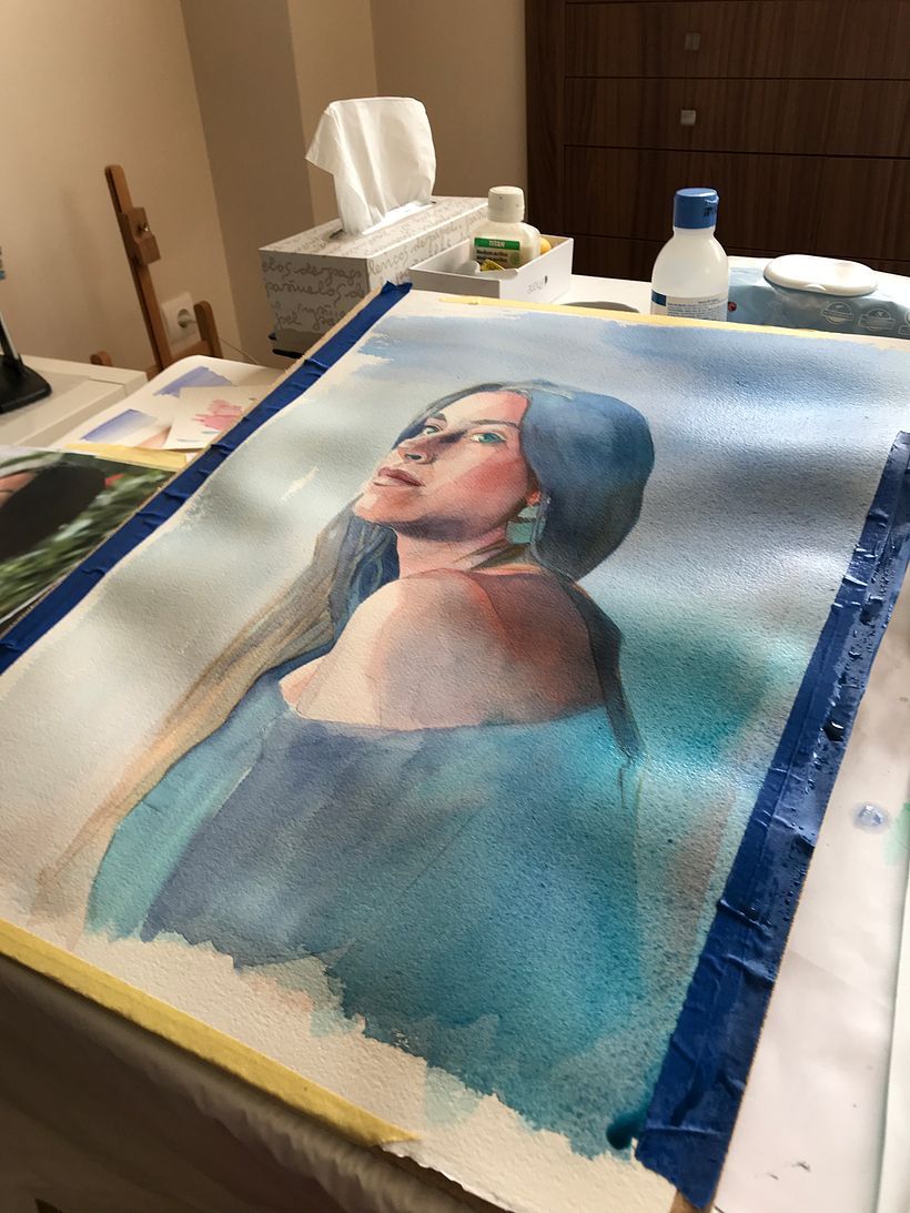 Mi Proyecto del curso: Retrato artístico en acuarela 0