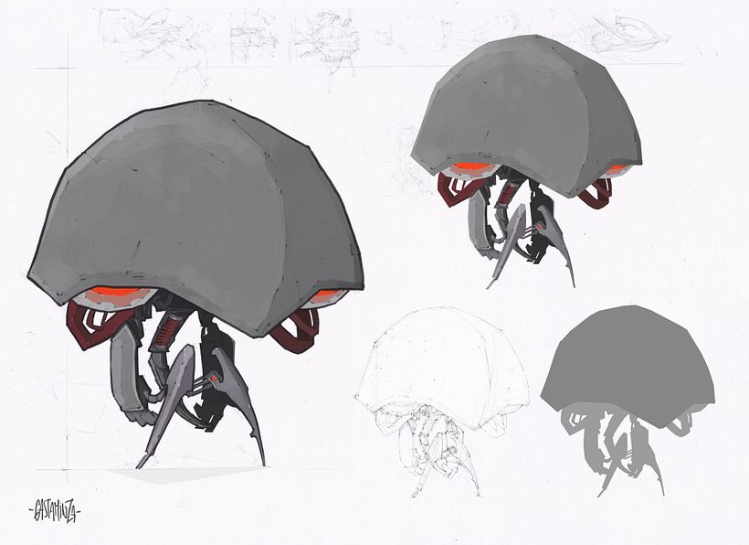 Diseño de personajes, robots. '20. 0