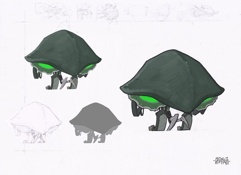 Diseño de personajes, robots. '20. 1