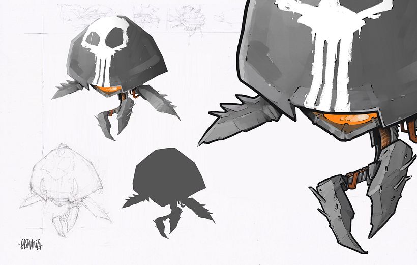 Diseño de personajes, robots. '20. 2