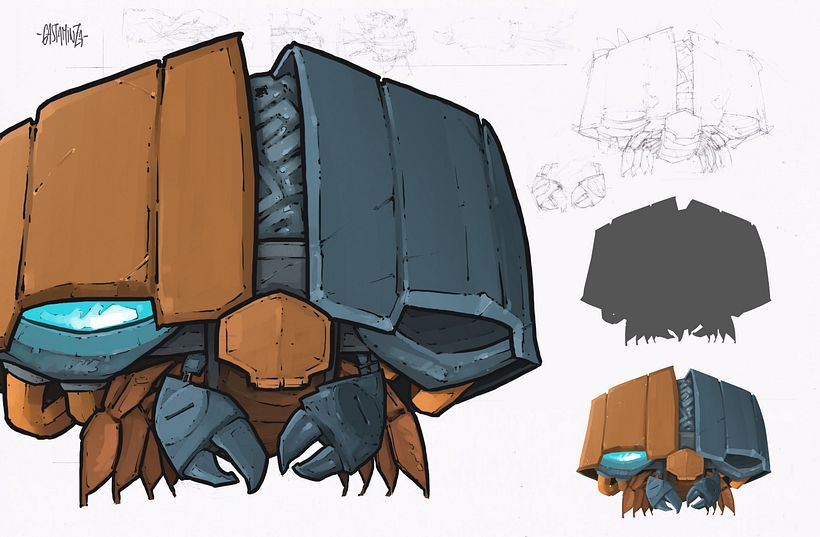 Diseño de personajes, robots. '20. 3