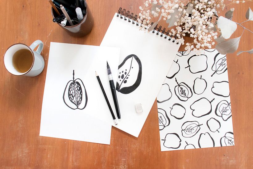 "Seeds of Porto" tea towels collection - Pattern Design