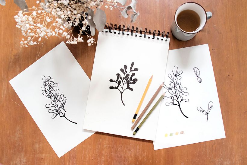 "Seeds of Porto" tea towels collection - Pattern Design