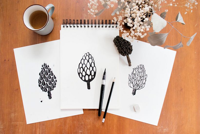 "Seeds of Porto" tea towels collection - Pattern Design