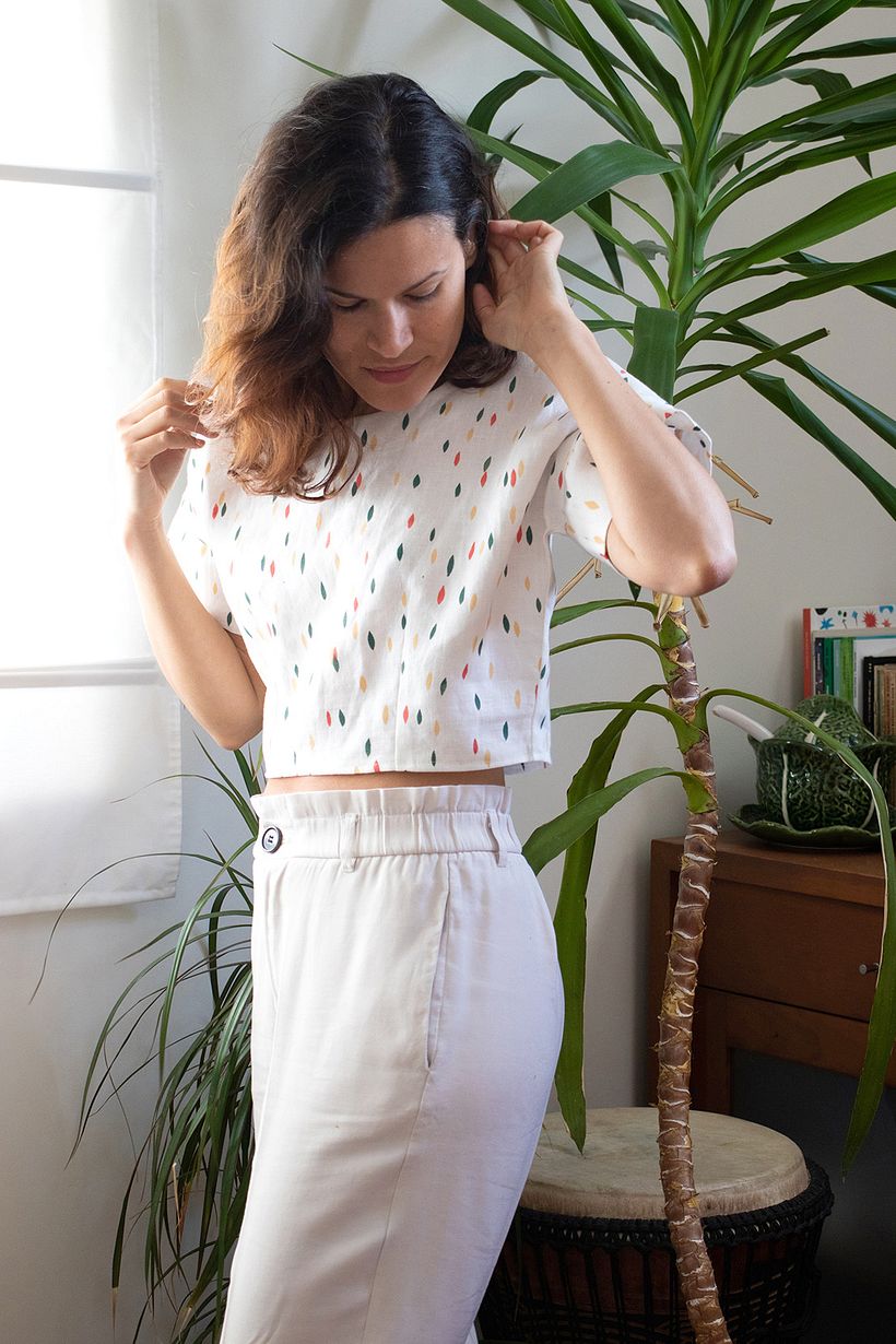 "Aliados" Handprinted Shirt 8