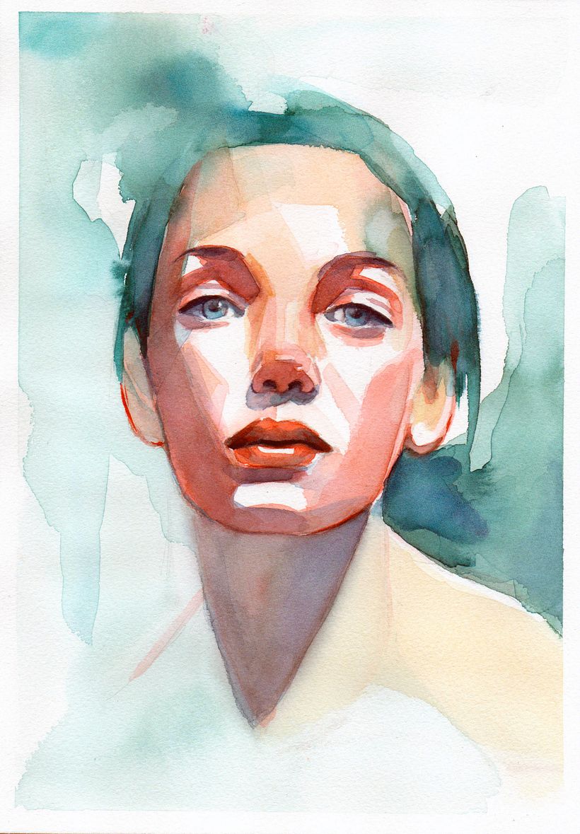 "Diffuse" Aguarela sobre papel prensado a frio, 20x29cm