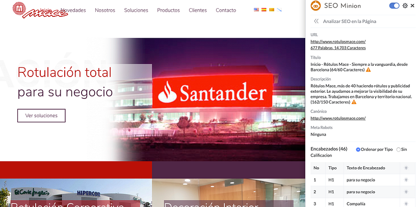 Esta es la empresa para la que hago el Community Managment. Se dedica al sector de la rotulación.