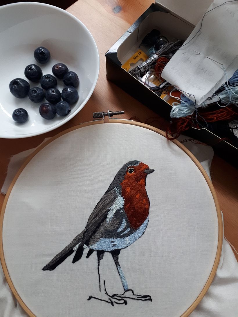 Mi Proyecto del curso: Pintar con hilo: técnicas de ilustración textil 0