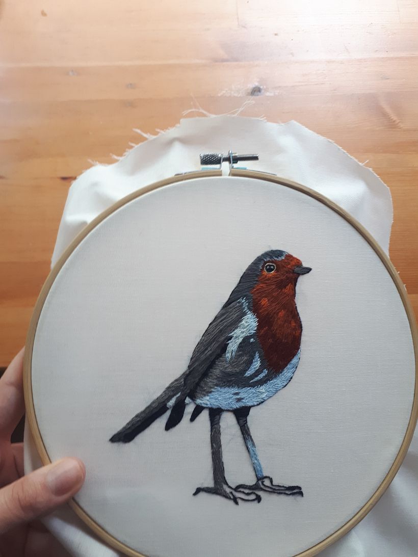 Mi Proyecto del curso: Pintar con hilo: técnicas de ilustración textil 0