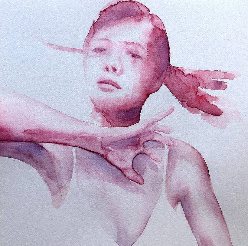 Aguarela sobre papel, 30x30