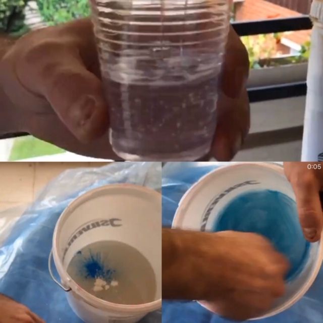 Preparación de la resina