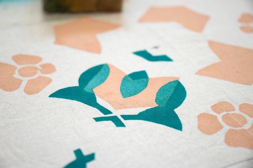 Portuguese Tile Fabric Wall Hanging 2