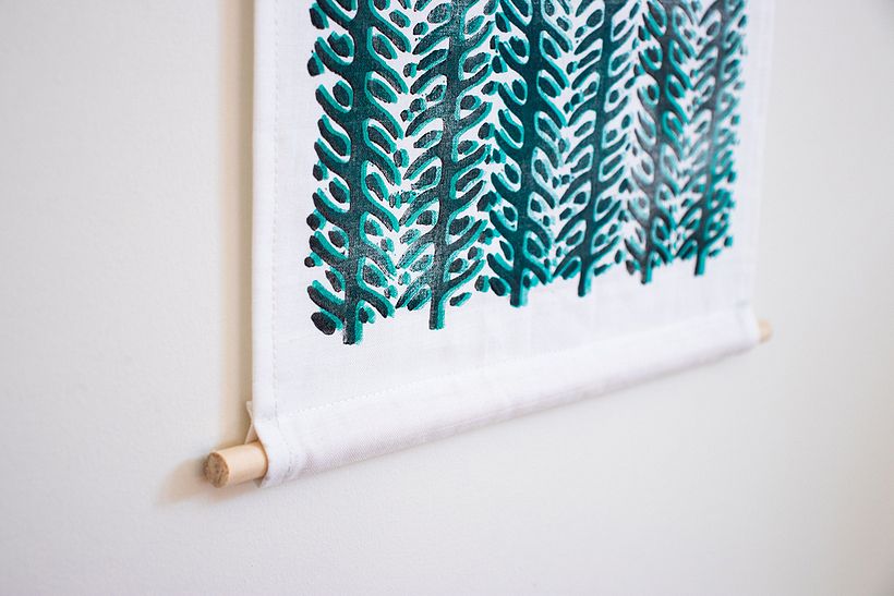 Wild Texture fabric wall hanging 4