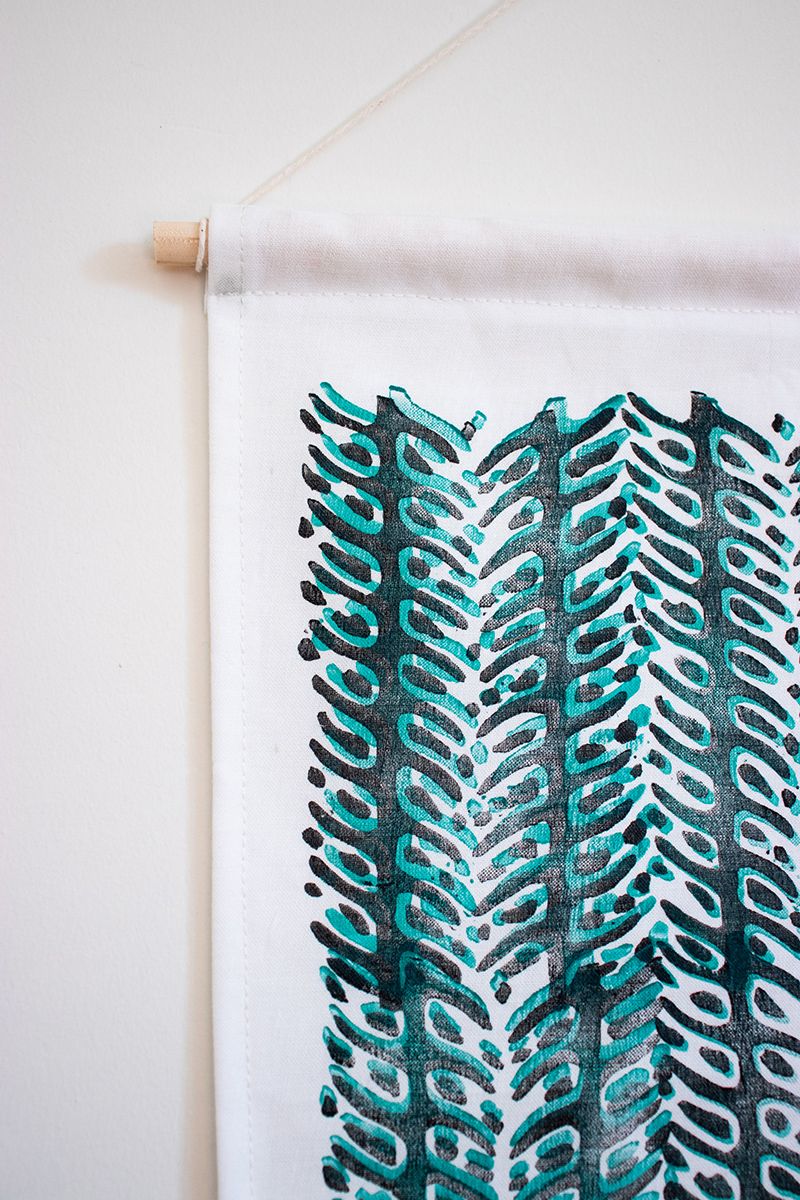 Wild Texture fabric wall hanging 5