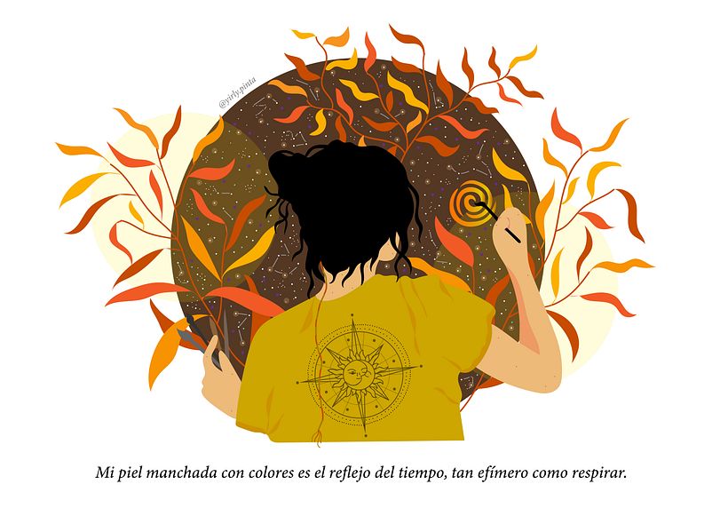 efímera en letras - Ilustração tradicional