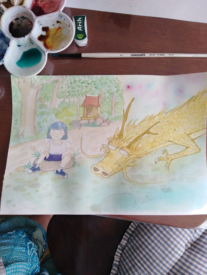 My project in Watercolor Illustration with Japanese Influence course 5