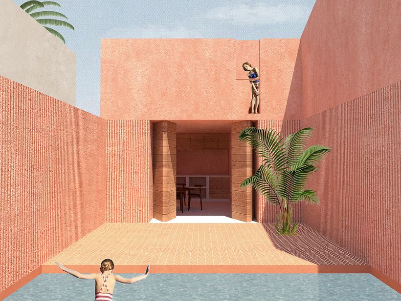 Vista patio, proyecto del curso