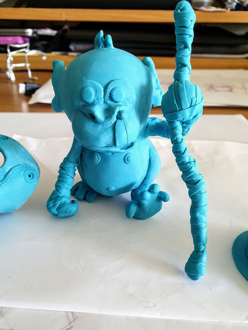 before sanding some face detail