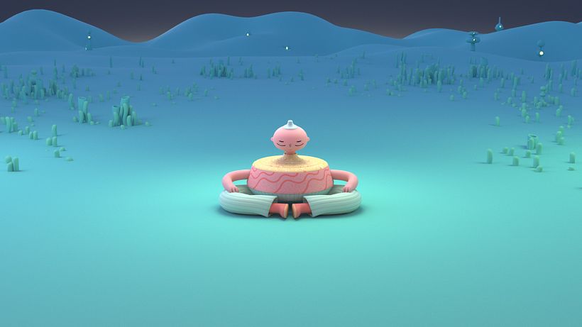Totem character in it's initial state.