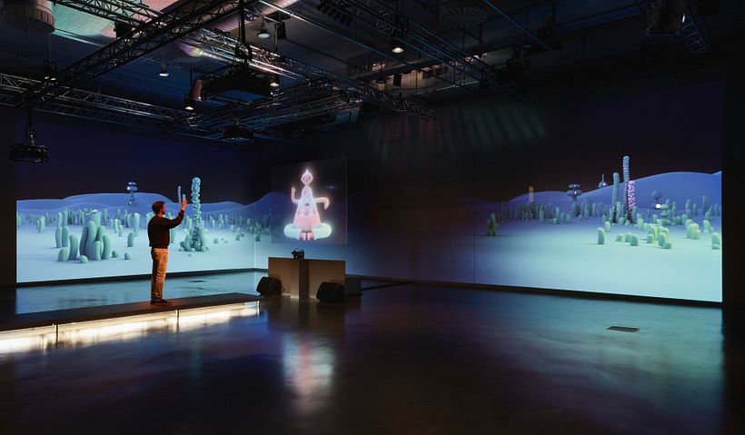 Hologram in situe at Silent Green Kuppelhalle, Berlin