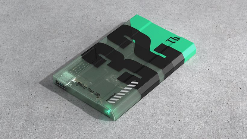 Concetto di SSD SCI-FI davvero veloce 2