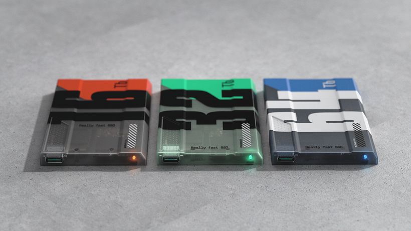 Concetto di SSD SCI-FI davvero veloce 5