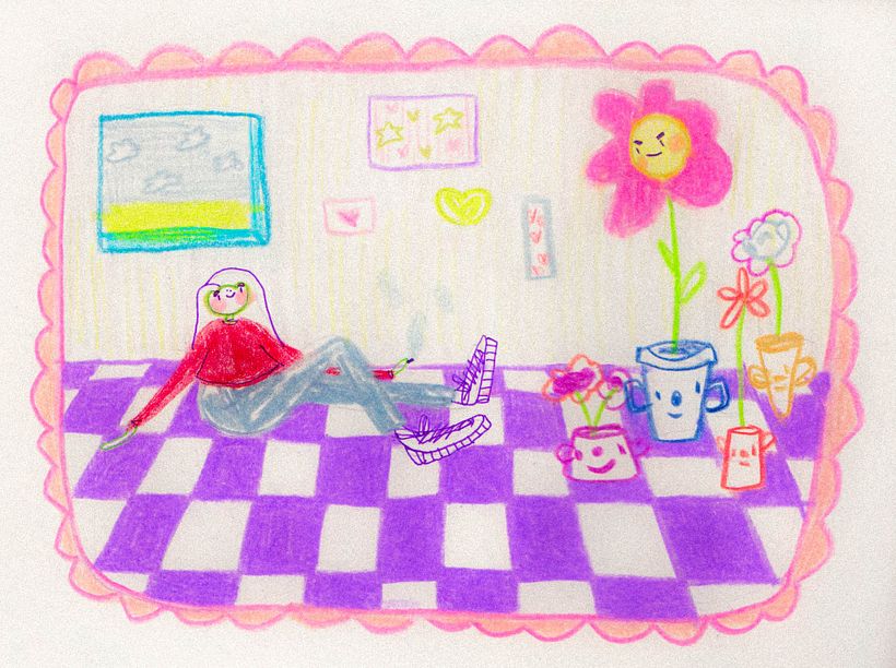 Déjame salir desgraciada! - Illustration traditionnelle